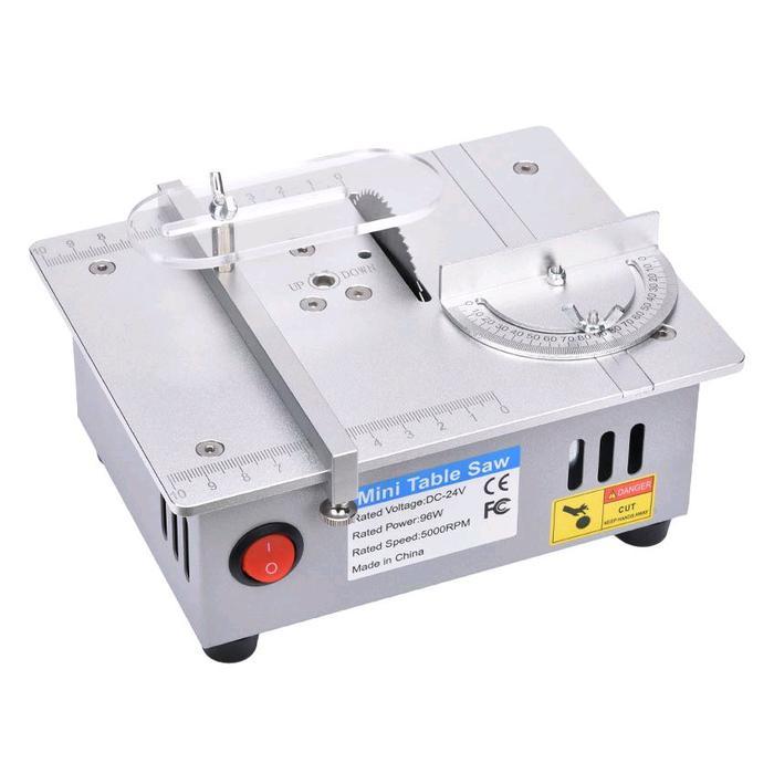 Adjustable MINI Table Saw Mesin Potong Kayu Mesin Gergaji Meja Mini Portable