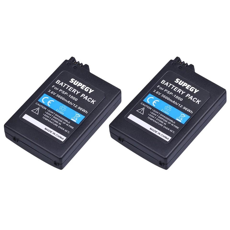 2Pcs 3600mAh PSP 1000 Battery + Charger  for PSP 1000 Playstation Sony PSP1000 Sony PSP 1000 (1001, 