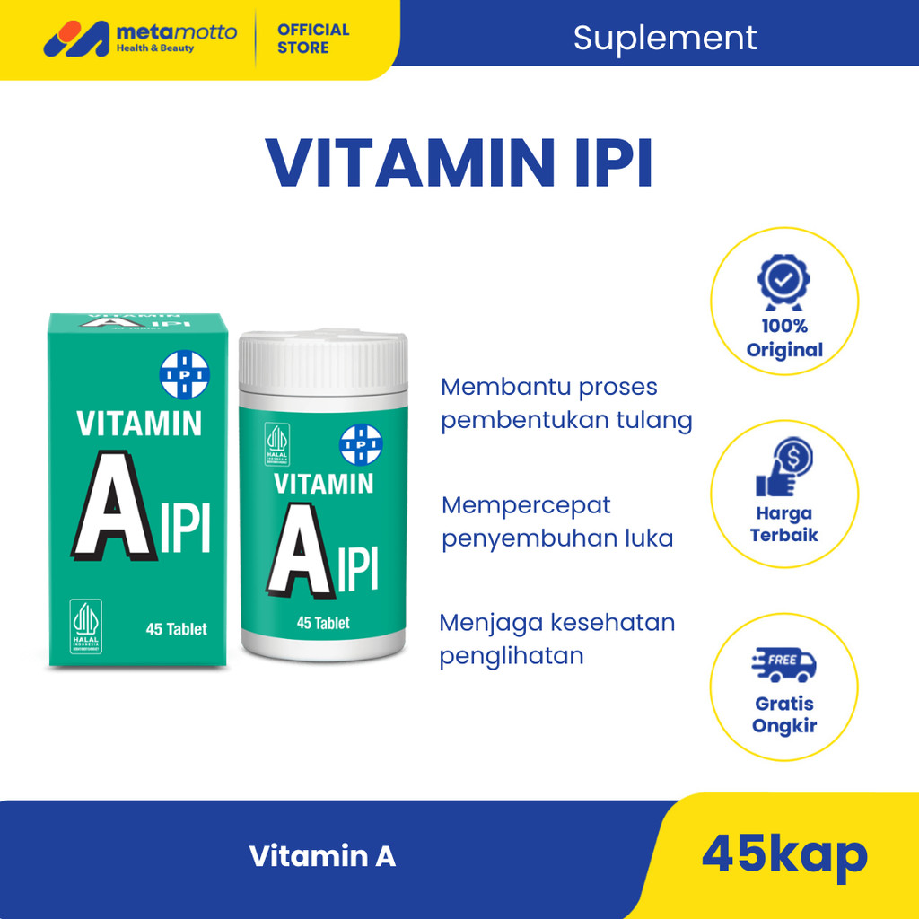 IPI Vitamin A 45 Tablet  - Vitamin A untuk Kesehatan Mata