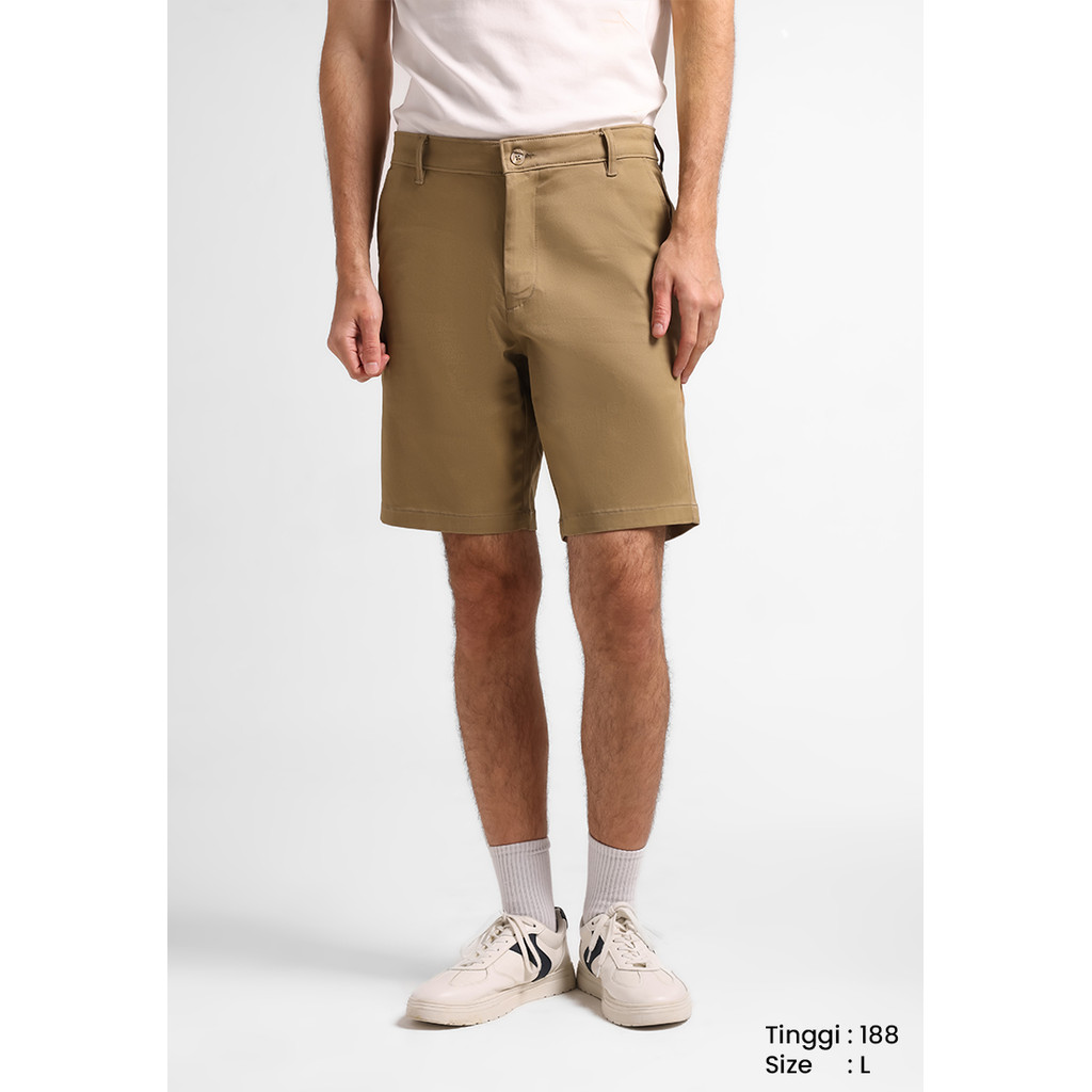 MANZONE - Celana Pendek Bermuda Danny 08 Slim Fit - Brown