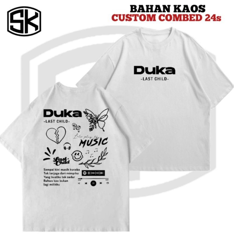 Kaos Duka Last Child / Baju Pria Wanita T-Shrit Custom combed 24s