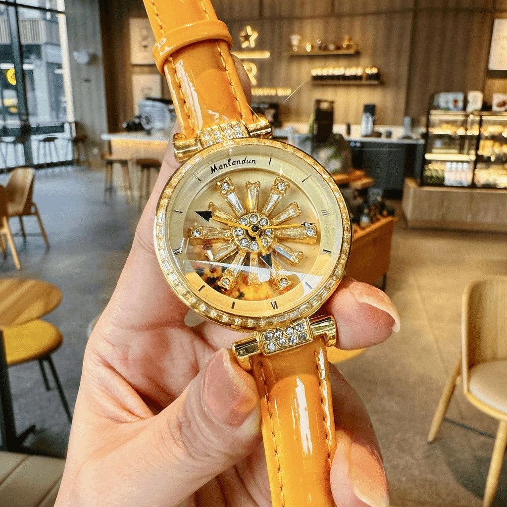 Watch Rotating Sunflower Light Luxury Daisy Exquisite Watch