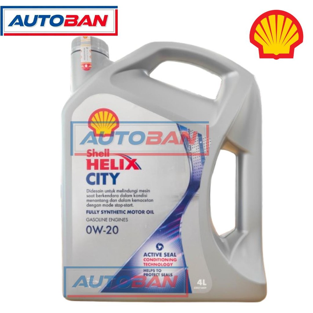 OLI MESIN SHELL HELIX CITY 0W-20 4 LITER ORIGINAL