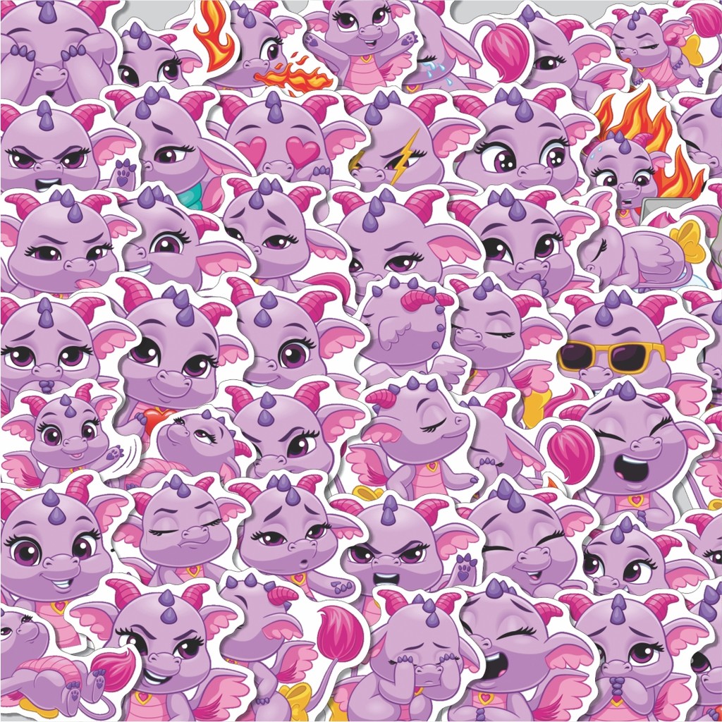 

Stiker Cutting Pack Stiker Ashes Dragon [Naga] Isi 100Pcs Series Aesthetic Lucu Keren Untuk Koper Bahan Vynil