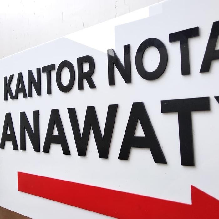 

Sign Kantor Acrylic 60x28 | Custom Sign Office