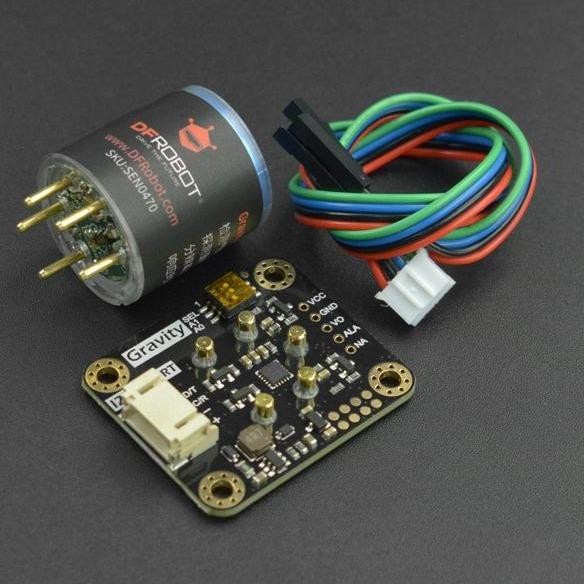 Jg87 Gravity: Factory Calibrated Electrochemical SO2 Sulfur Dioksida Sensor (0-20ppm, I2C&UART)