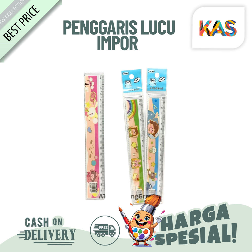 

Penggaris Lucu Impor Ruler 20CM Cute Penggaris Dengan Motif Lucu Anak Pelajar Mahasiswa - SATUAN