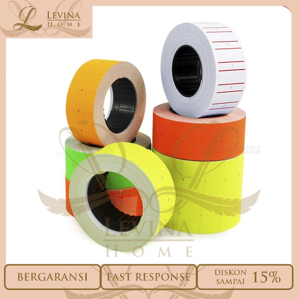 

ISI LABEL HARGA ALAT PRICE LABELLER REFILL SINGLE WARNA - WARNI – Levina Home