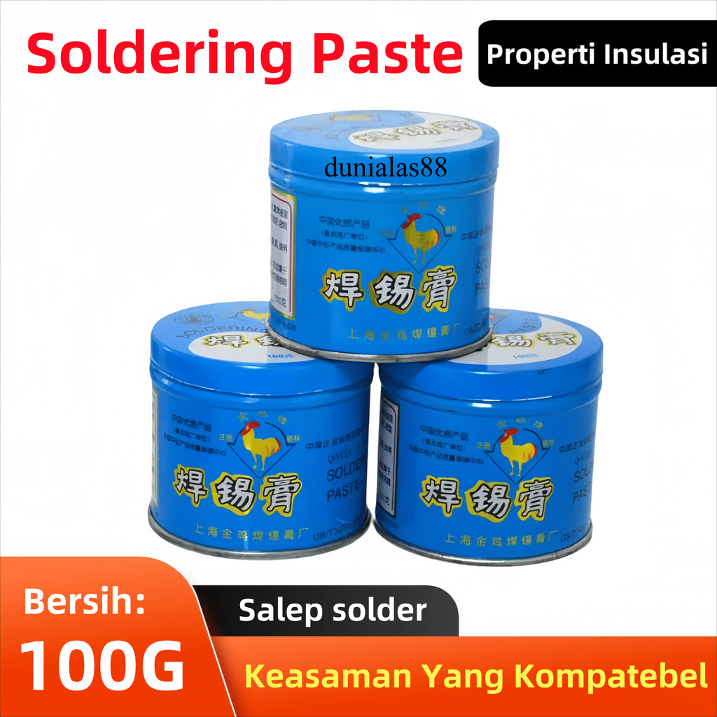 Paste Solder 100g  timah soldering paste lotfett flux minyak  solder timah cari solder paste