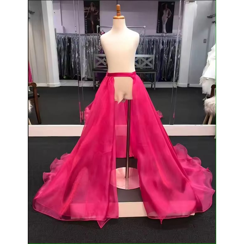 Seli rok wanita organza detachable skirt panjang 2m