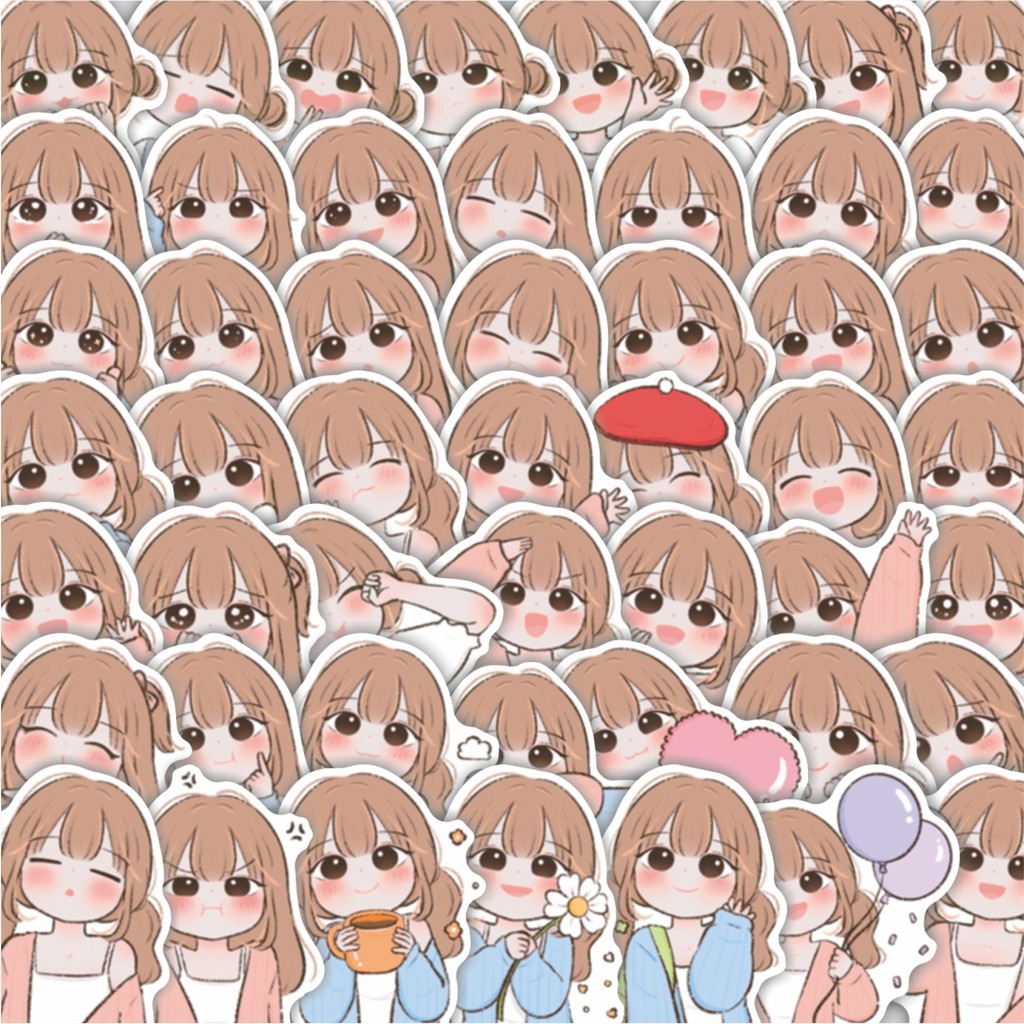 

Stiker Cutting Pack Stiker Maple Girls Isi 100Pcs Series Aesthetic Lucu Keren Untuk Koper Bahan Vynil