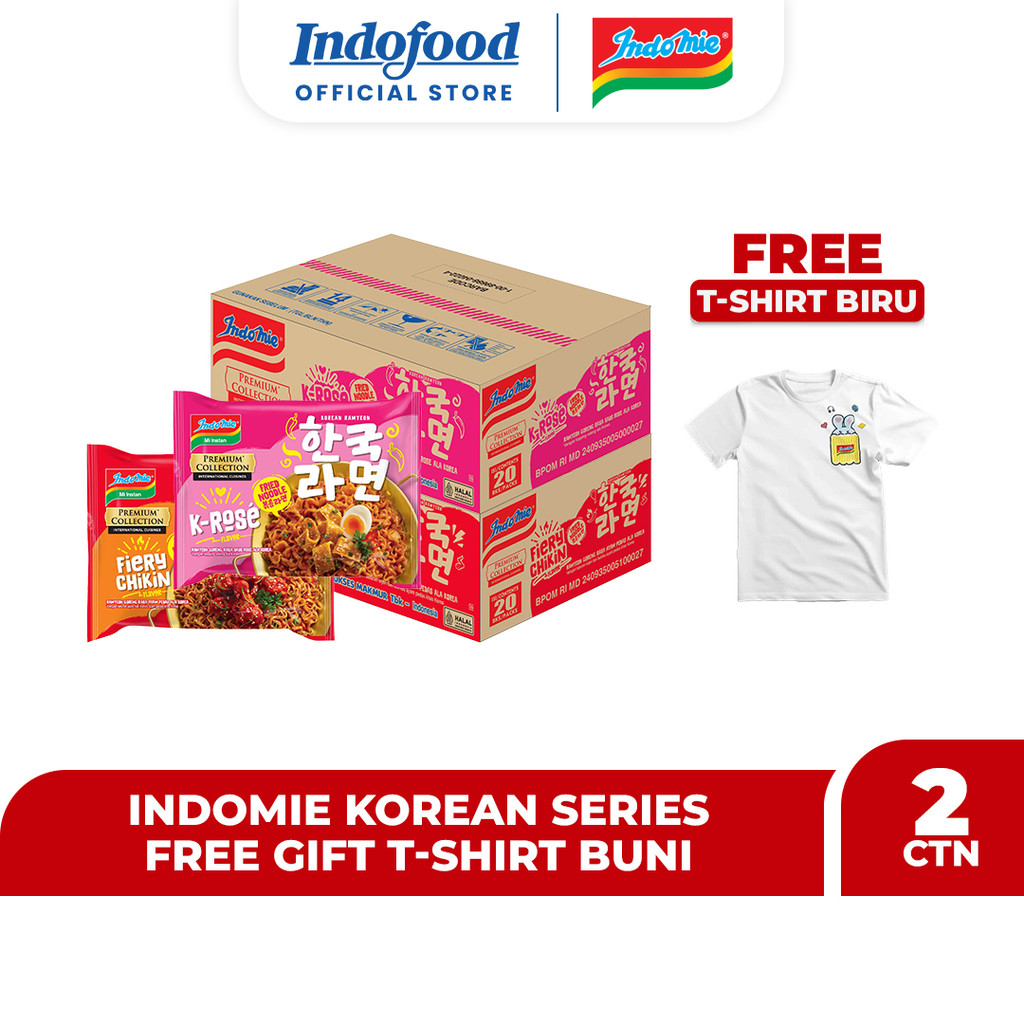 

2 Carton Indomie Korean Series Free Gift T-Shirt Buni (1)