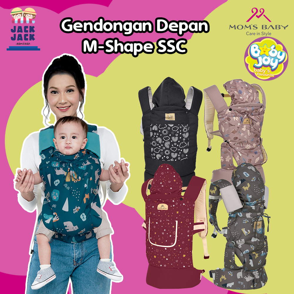 Baby Joy Moms Baby Gendongan Ransel Depan M Shape SSC All Series | Gendongan Bayi Depan All Series