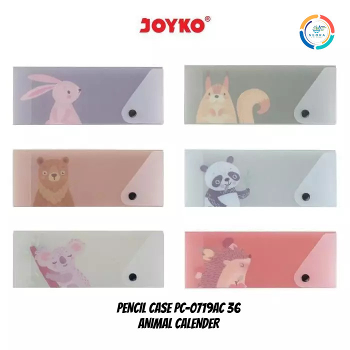 

Joyko Pensil Case/ Kotak Tempat Pensil PC-0719AC 36~37 Animal Calender @1 Pcs