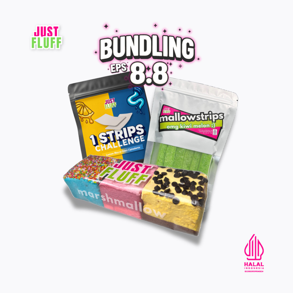 

ZAZA [BUNDLING EPS 8.8] MARSHMALLOW JUSTFLUFF [HALAL]