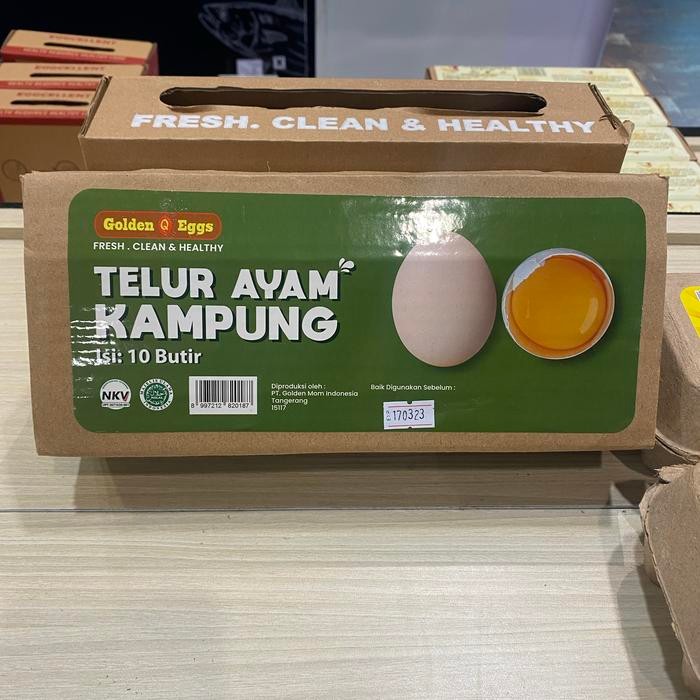 

Telur ayam kampung asli / golden egg telur ayam kampung alami isi10 es