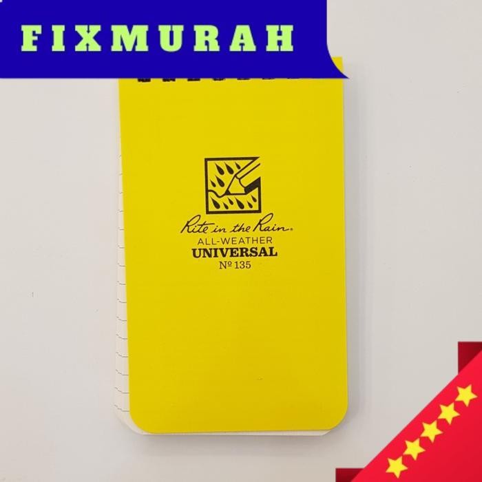 

NO 135 BUKU LAPANGAN ANTI AIR ALL WEATHER NOTEBOOK RITE IN THE RAIN