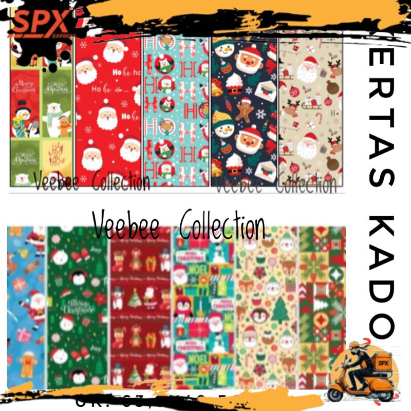 

NEW Kertas Kado Natal Lebaran Idul Fitri/ kertas kado natal christmas lebaran VB