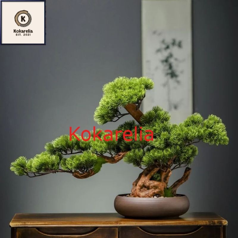 tanaman bonsai cemara pinus artificial mini // pohon plastik // dekorasi ruangan