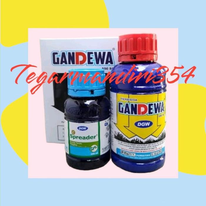 PROMO  HERBISIDA GANDEWA 550SC 500ml +kaos cantik obat gulma jagung pembasmi rumput Gandewa dgw 500m