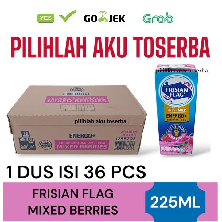 Susu Frisian Flag ENERGO+ MIXED BERRIES 225 ml - (HARGA 1 DUS)