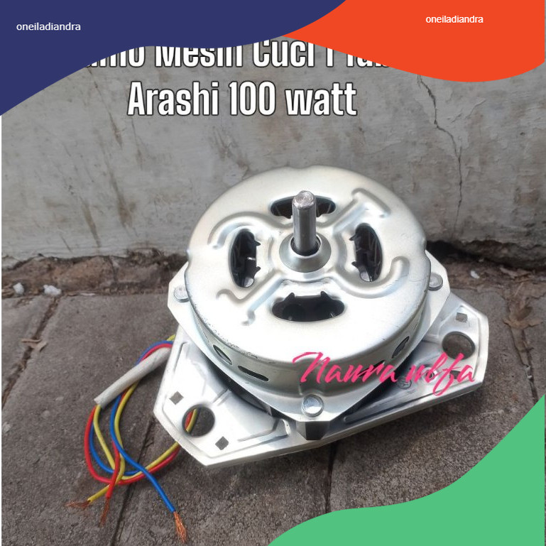 Dinamo Mesin Cuci  1 Tabung ARASHI 100 WATT