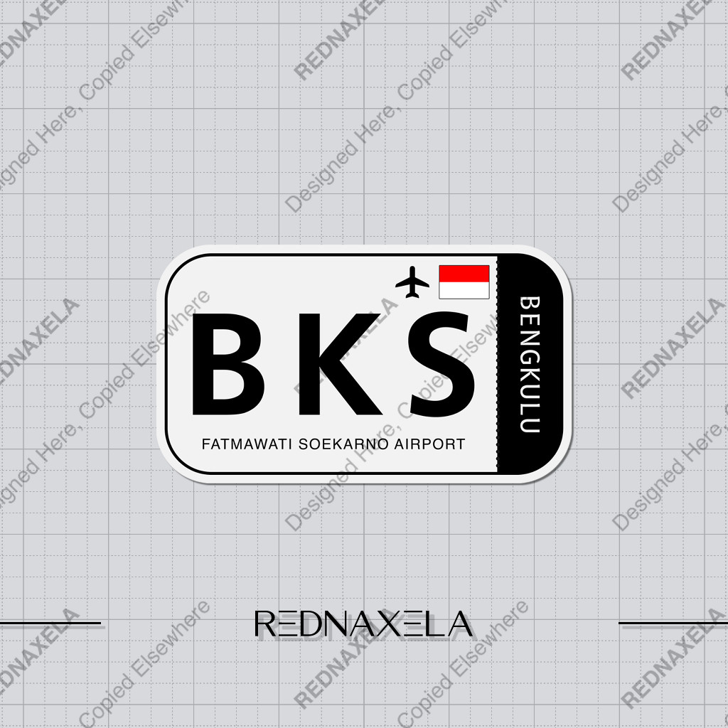 

Stiker Vinyl Fatmawati Soekarno Airport Code BKS Sign Sticker