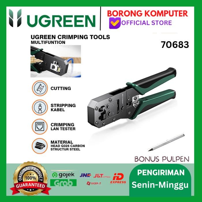 Tang Crimping Tool RJ45 RJ11 Lan Network Cable 6P 8P Anti Gagal UGREEN - 70683