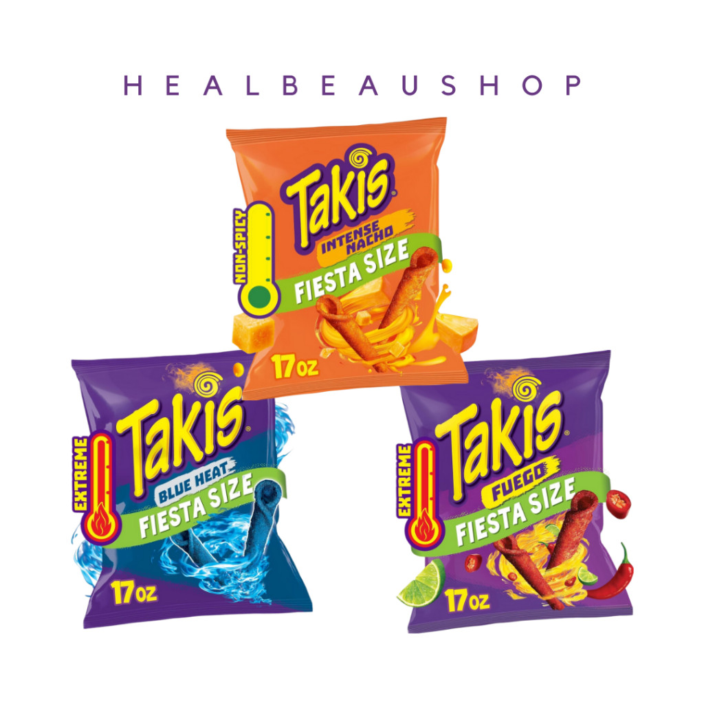 

Takis Fiesta 17oz 485gram Blue Heat Fuego Nacho Cheese original USA