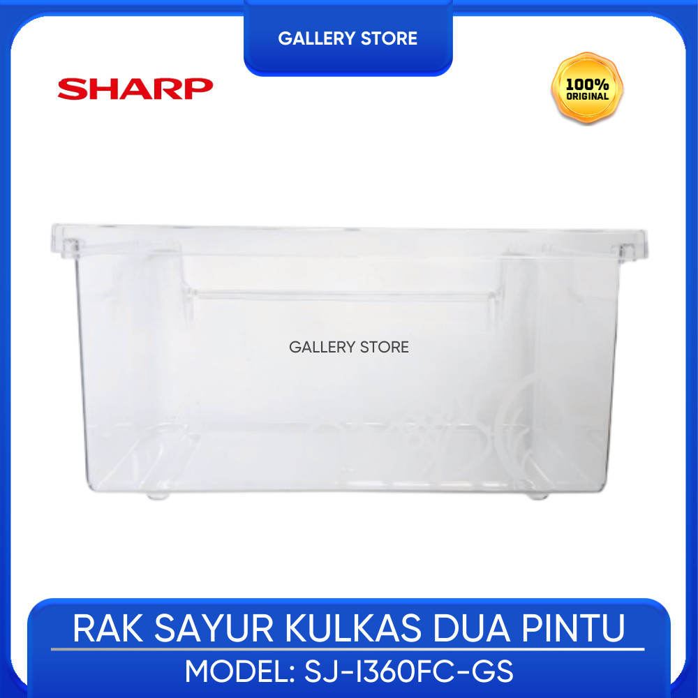 Rak Sayur Dan Buah Kulkas 2 Pintu SHARP SJ-I360FC-GS
