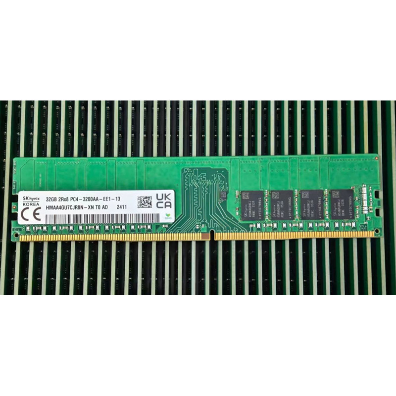 SK Hynix DDR4 32GB 3200AA  PC4 3200MHz 2Rx8 Pure ECC UDIMM 32G RAM workstation Unbuffered Server mem