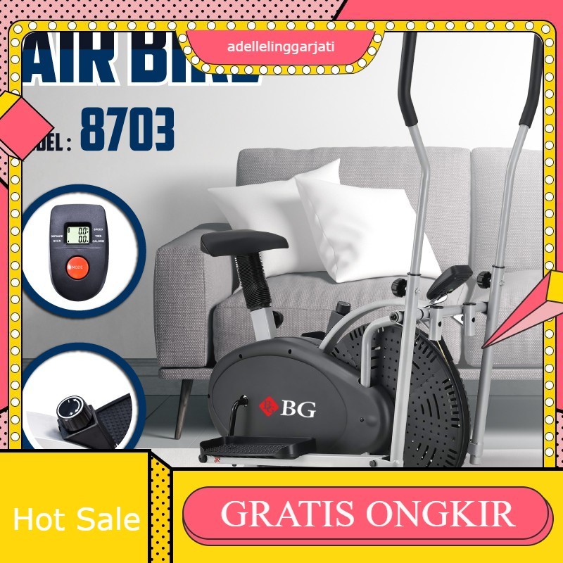 HTD Sport Elliptical Bike Sepeda Statis Orbitrack Platinum Fitness Air model 8703