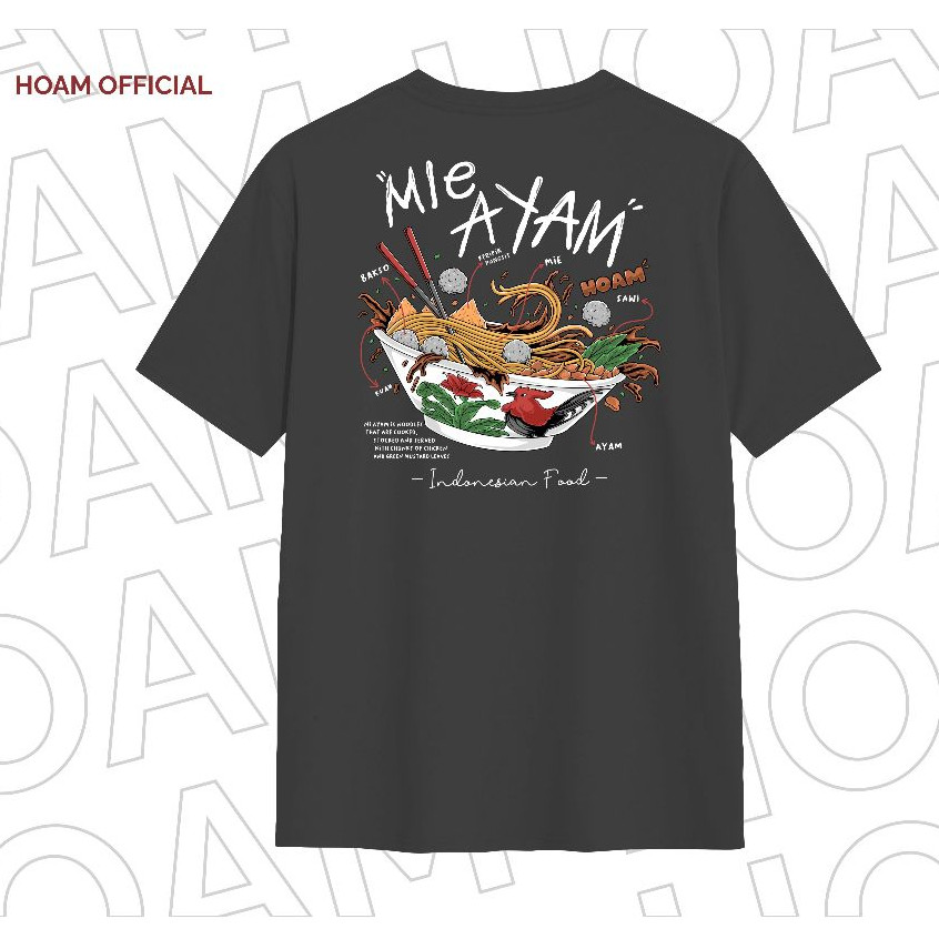 HIRO.SHOP Kaos Hoam - Indonesian Food - Mie Ayam Bakso