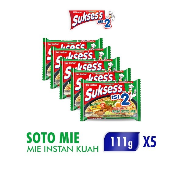 

Suksess Mie Instan Soto 5 x 111gr