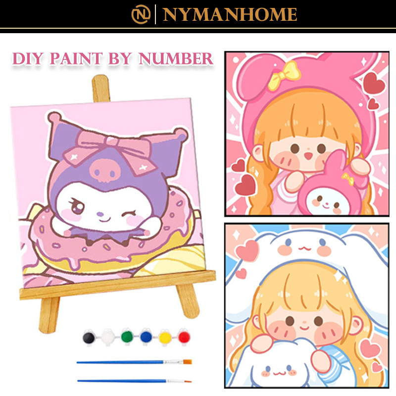 

DIY Painting Kit Canvas Paint Set /DIY Painting Kit Canvas Paint By Number Digital Melukis