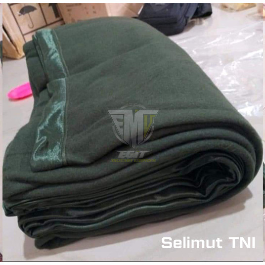 SELIMUT JATAH TNI AD Selimut TNI Hijau HIJAU