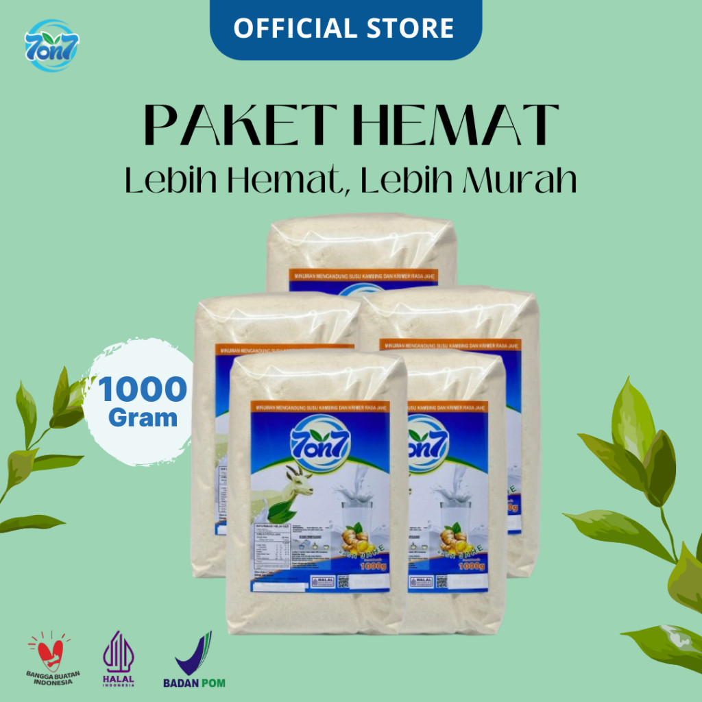 

Susu Kambing Etawa Bubuk Halal BPOM PAKET HEMAT / Paket 5Pcs 1Kg