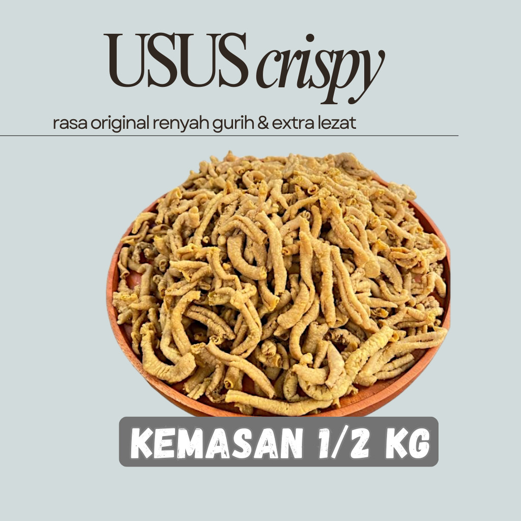 

KERIPIK USUS AYAM CRISPY PREMIUM 500 Gram