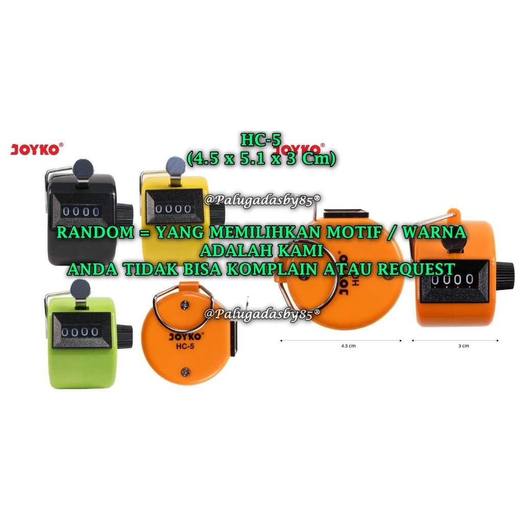 

(1 Biji) GROSIR Alat Hitung JOYKO HC-5 / Hand Counter Alat Hitung Joyko HC-5 (1 Biji)