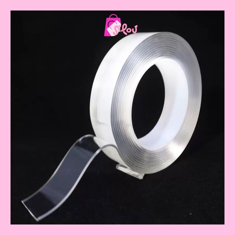

SILOV Double Tape Bening Isolasi Nano Bening 2 Sisi Kuat Ukuran Lebar 3cm Terlengkap Solatip Bening Perekat Waterproof Transparan