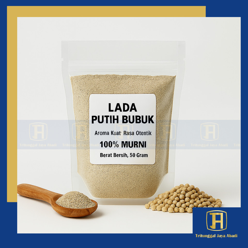 

50gr Lada Putih Bubuk Halus 100% Murni – Bumbu Dapur / Masak / Siap Konsumsi