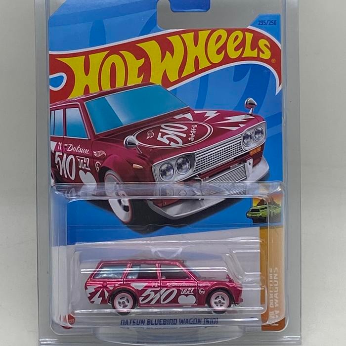 MAINAN... Hotwheels Super Treasure Hunt STH Datsun Bluebird Wagon 510 Pink 2023