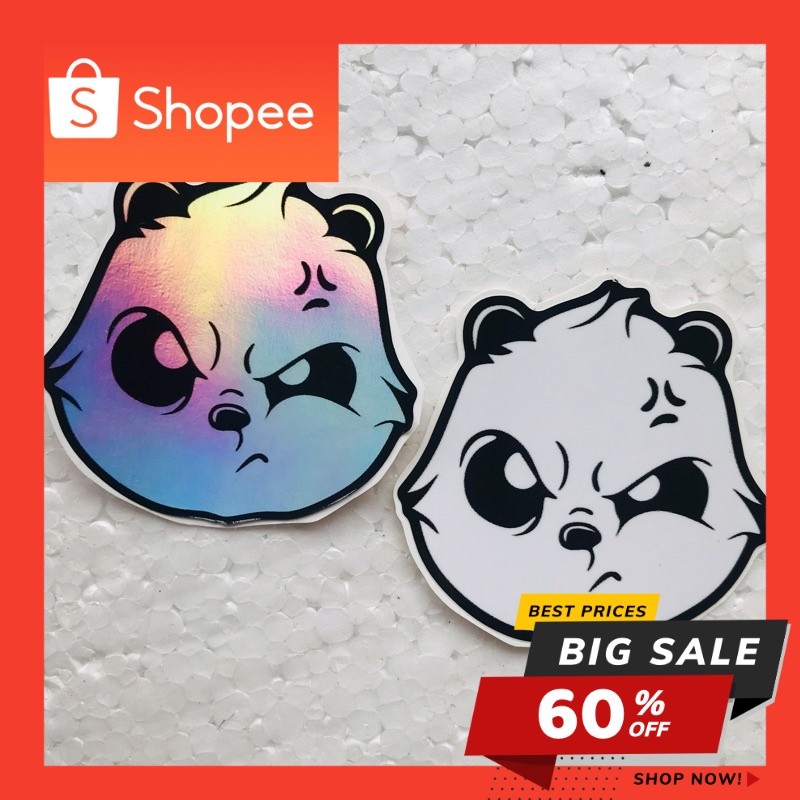 

Sticker Panda Hologram dan Orajet Cutting Laminasi Glossy JDM