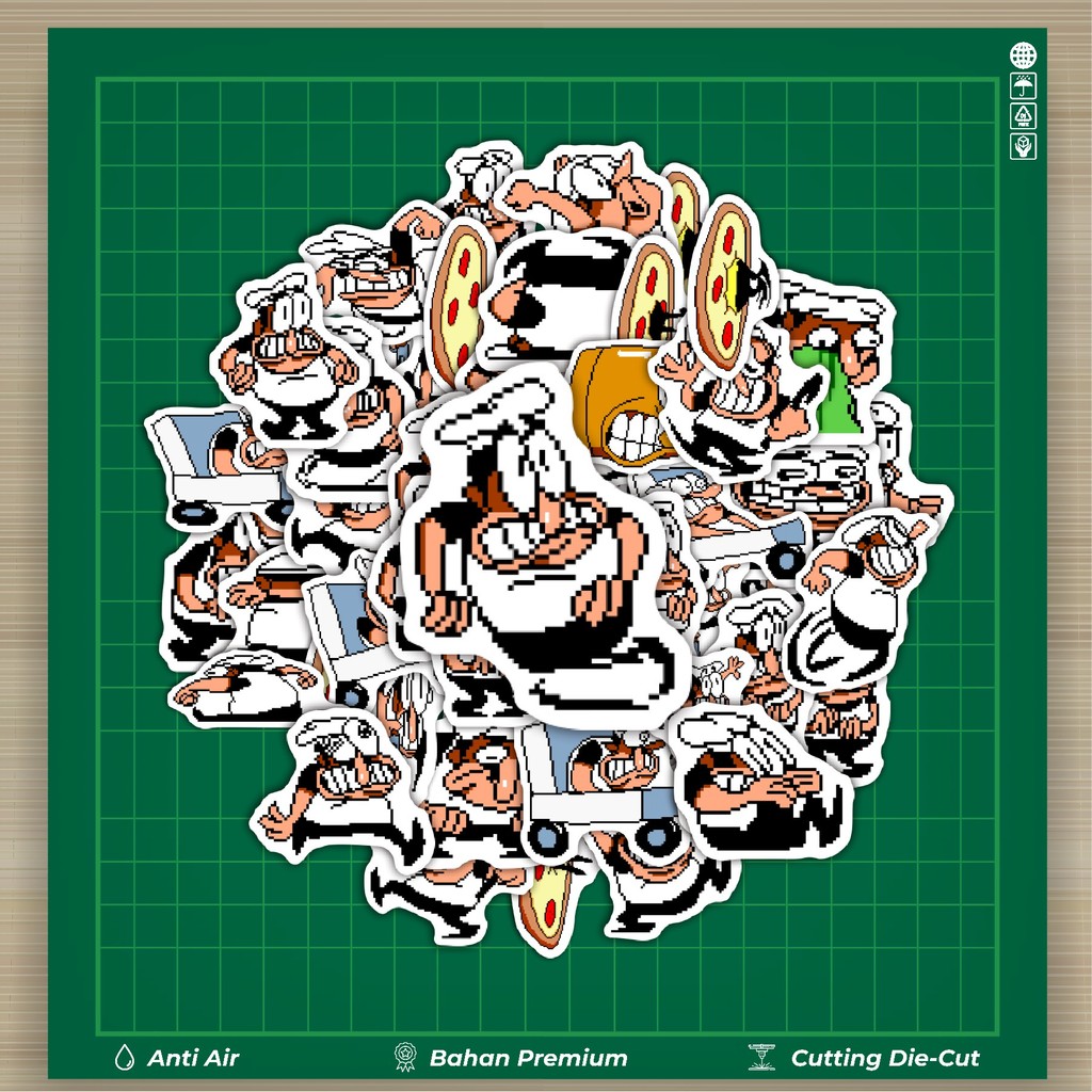 

HOT 50 PCS STIKER Pizza T Pepi V7 Stiker Fashion Cars Decal Dingin Kartu Album Custom Vinyl Anti Air- Sticker Aesthetic Buku Journal Koper Casing HP Tablet Laptop Helm Motor Botol Minum