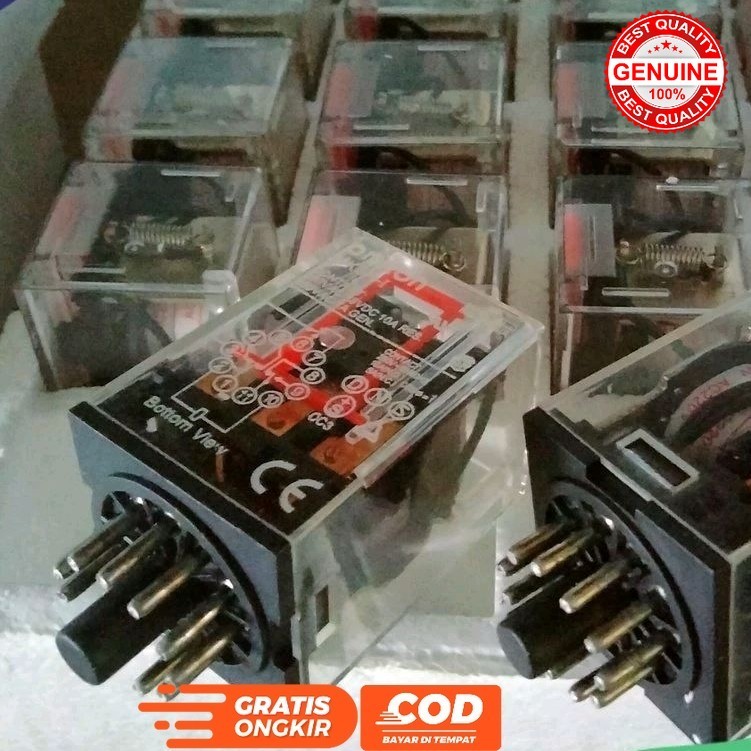RELAY AC 11P 11 PIN 11 KAKI 220V 220 VOLT MK3P-1 OMRON