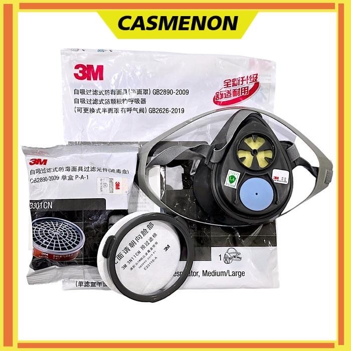 Masker 3M 3200 Respirator + Cartridge 3301CN + Filter 3N11CN