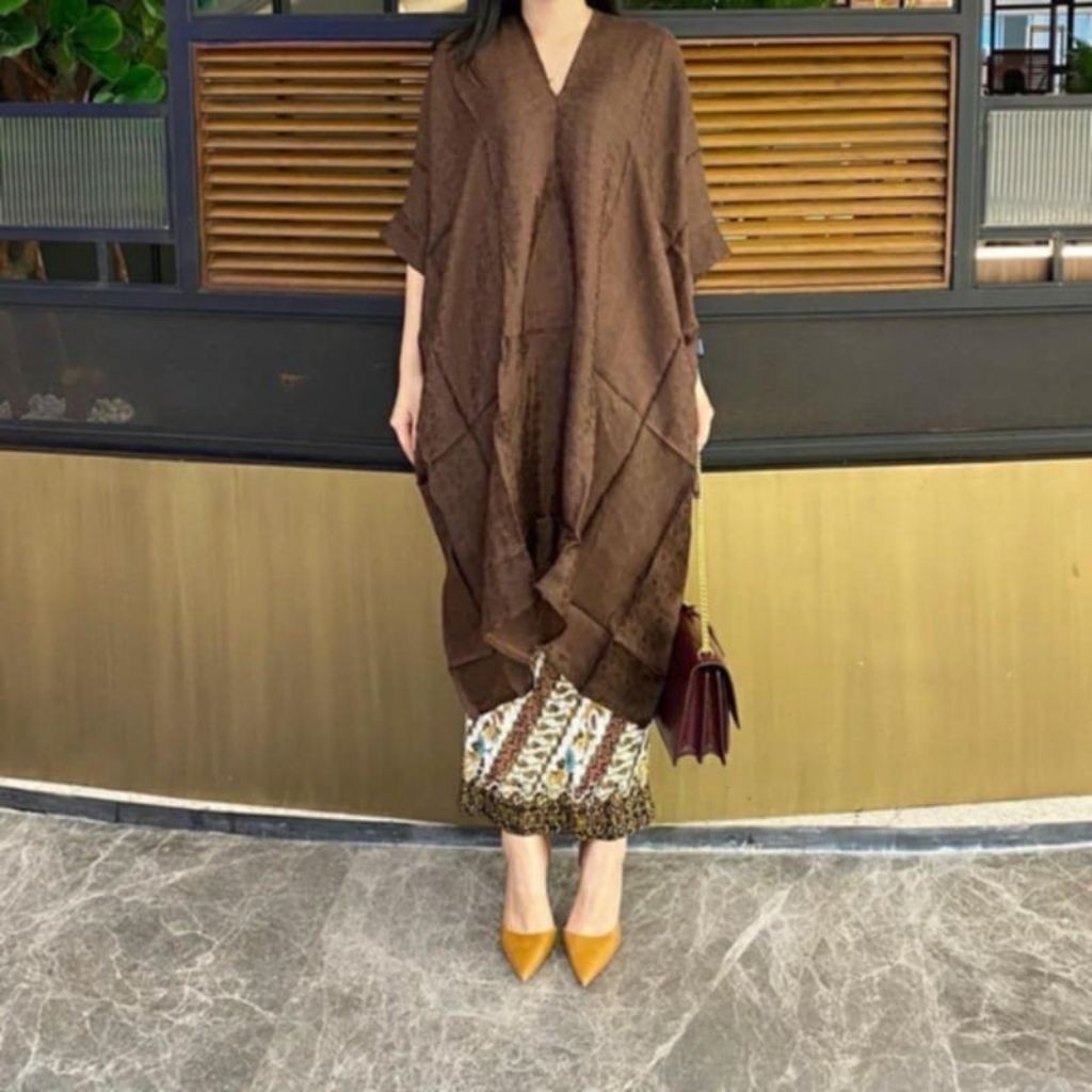 BIGMAXS Blouse Kaftan Tunik Aruna Viscose | Semi Sutra | Hanya Atasan