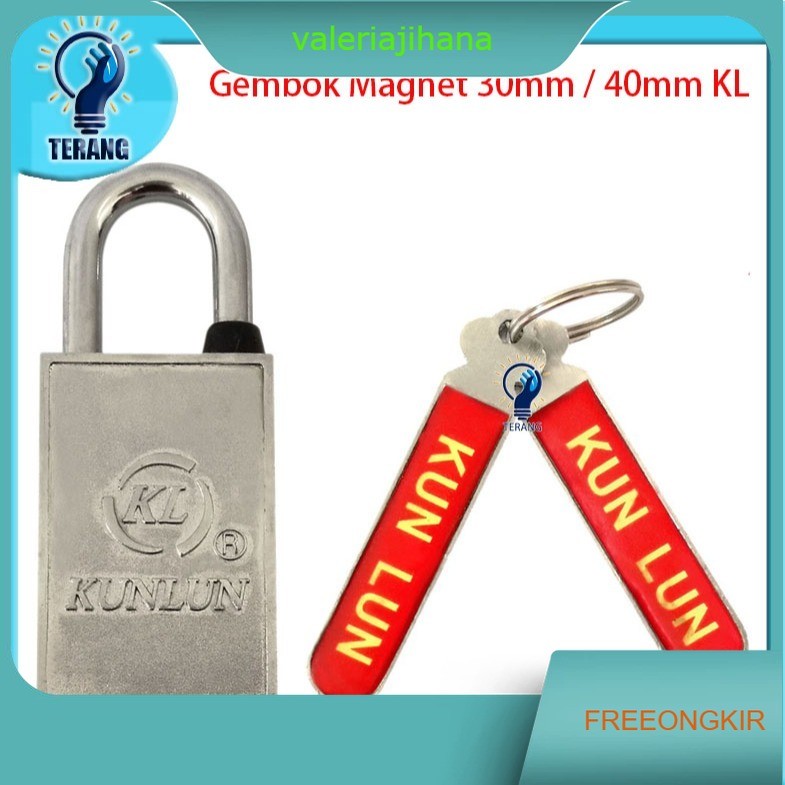 Gembok Magnet Anti Maling Stainless Steel 30mm/40mm KL