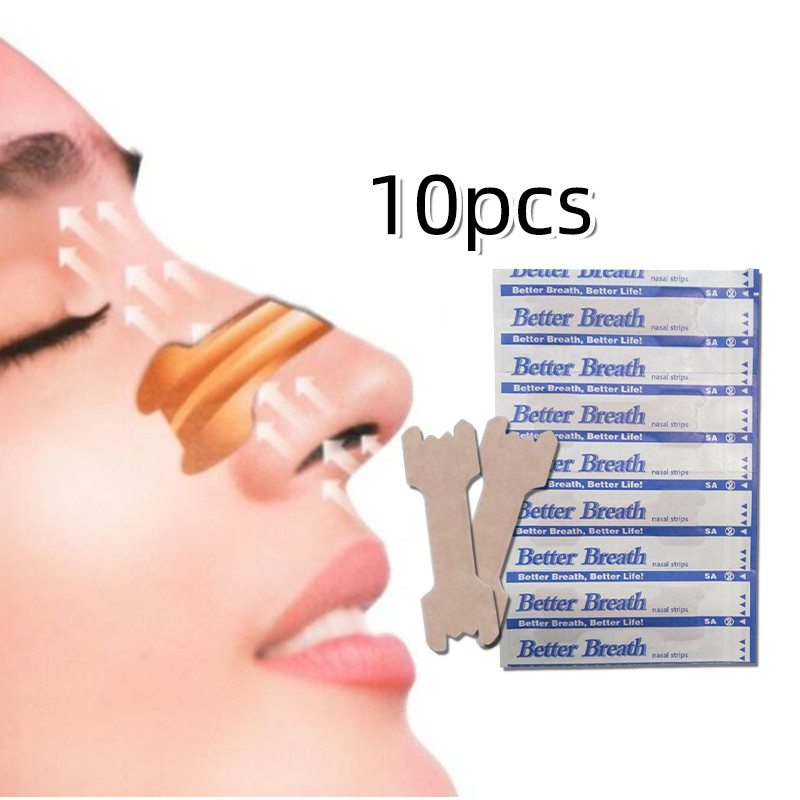 10PCS Nasal Strips / Nose Strips Anti Dengkur / Ngorok Nasal Plast Tape / Nasal Cavity Expansion Tap