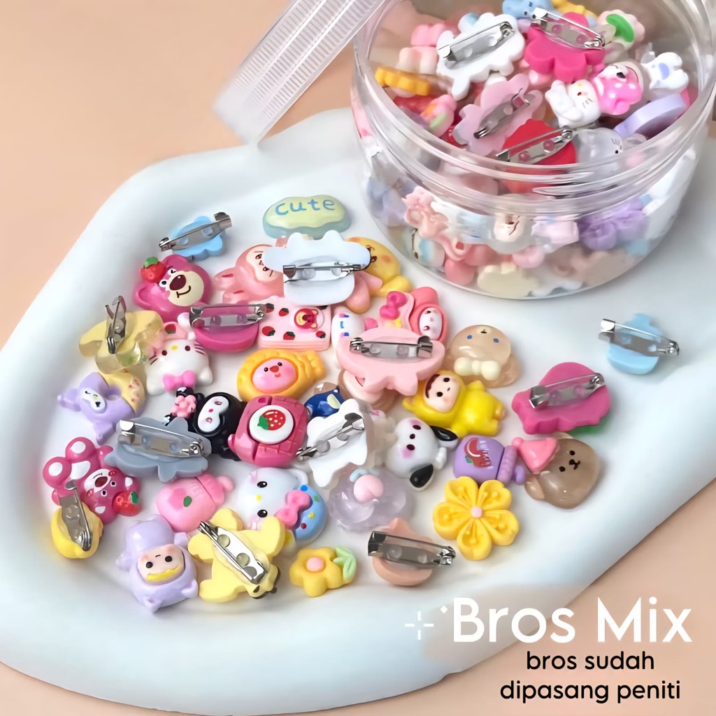 12pcs bros hijab bros karakter bros mini bros lucu free kotak lucu lusinan